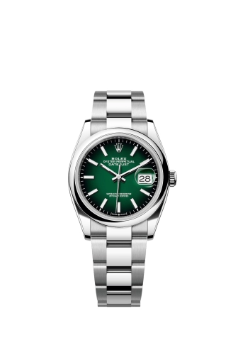 Rolex 126200-0025 : Datejust 36 Stainless Steel - Domed / Green Ombré / Oyster
