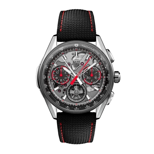 TAG Heuer CDD2180.FT8120 : Carrera Split-Seconds Chronograph Glass Box Titanium / Skeleton