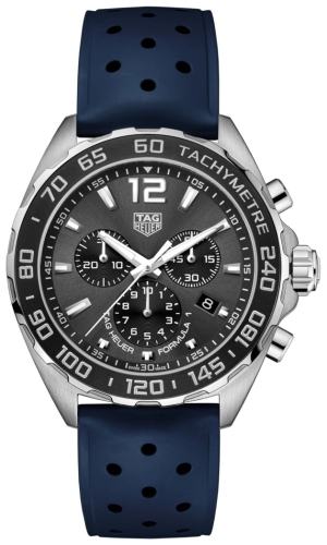 TAG Heuer CAZ1011.FT8050 : Formula 1 Chronograph Quartz 43 Stainless Steel / Grey / Rubber / US Exclusive
