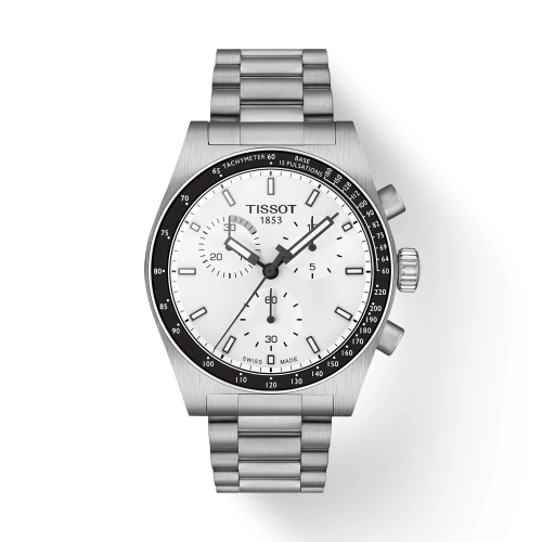 Tissot T149.417.11.011.00 : PR516 Chronograph Quartz Stainless Steel / White / Bracelet