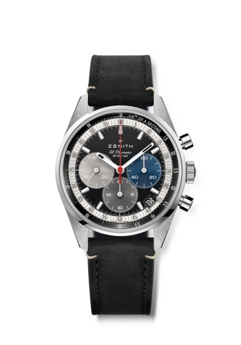 Zenith 03.3200.3600/22.C908 : Chronomaster Original Stainless Steel / Black / Strap