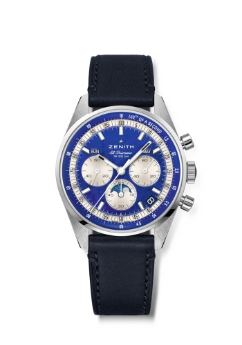 Zenith 03.3400.3610/51.C910 : Chronomaster Original Triple Calendar Stainless Steel / Lapis Lazuli