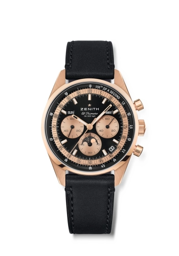 Zenith 18.3400.3610/21.C911 : Chronomaster Original Triple Calendar Rose Gold / Black
