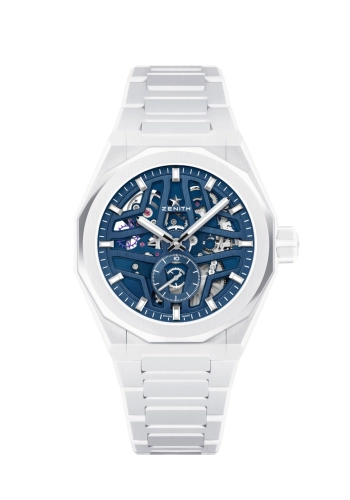 Zenith 49.9301.3620/79.I001 : Defy Skyline Skeleton White Ceramic / Blue
