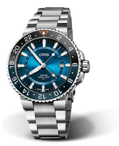 Oris 01 798 7754 4185-Set MB : Aquis GMT 43.5 Carysfort Reef Limited Edition / Bracelet