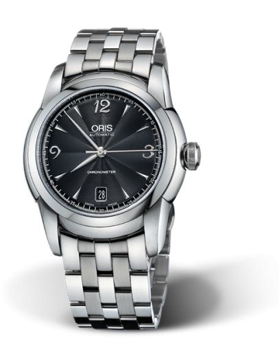 Oris 01 637 7544 4064-07 8 21 71 : Artelier Chronometer Date 40.5 Stainless Steel / Black / Bracelet