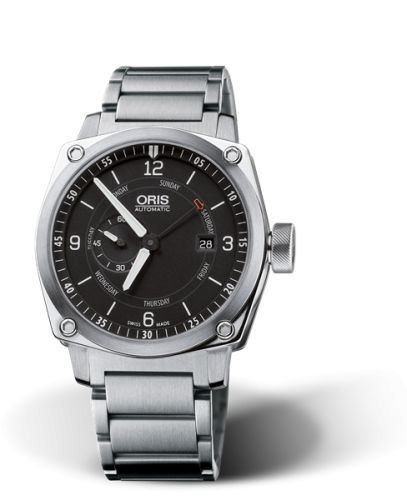 Oris 01 645 7617 4174-07 8 22 58 : BC4 Small Second Pointer Day Stainless Steel / Black / Bracelet