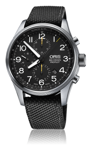 Oris 01 774 7699 4134-07 5 22 15FC : Big Crown ProPilot Chronograph / Black Textile