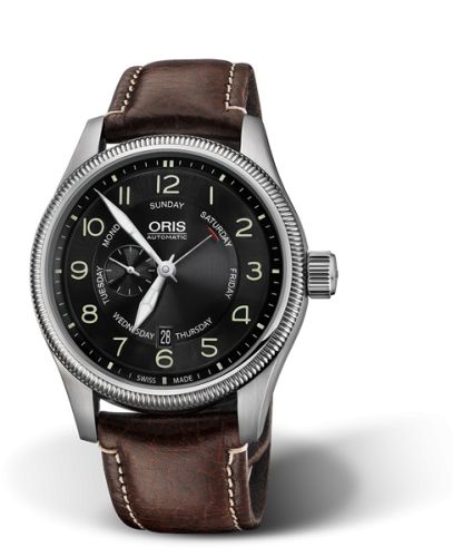 Oris 01 745 7688 4064-07 5 22 77FC : Big Crown Small Second Pointer Day Stainless Steel / Black