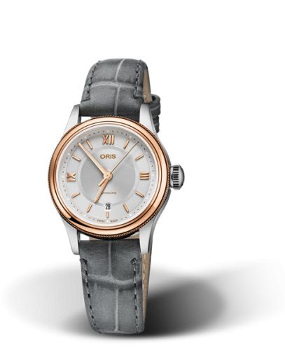 Oris 01 561 7718 4371-07 5 14 33 : Classic Date Lady 28.5 Stainless Steel - Rose Gold / Silver