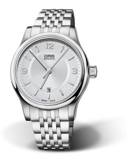Oris 01 733 7594 4031-07 8 20 10 : Classic Date 42 Stainless Steel / Silver / Bracelet