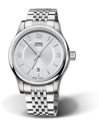Oris 01 733 7594 4031-07 8 20 61 : Classic Date 42 Stainless Steel / Silver / Bracelet