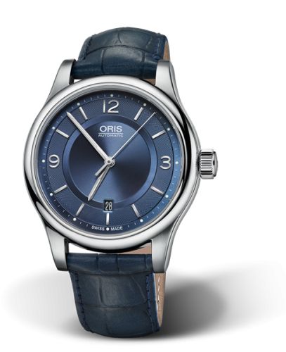 Oris 01 733 7594 4035-07 5 20 85 : Classic Date 42 Stainless Steel / Blue