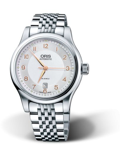 Oris 01 733 7594 4061-07 8 20 61 : Classic Date 42 Stainless Steel / Silver / Bracelet