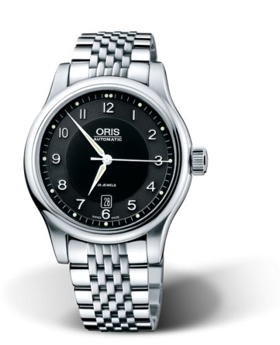 Oris 01 733 7594 4064-07 8 20 61 : Classic Date 42 Stainless Steel / Black / Bracelet