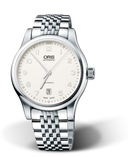 Oris 01 733 7594 4091-07 8 20 61 : Classic Date 42 Stainless Steel / Silver / Bracelet