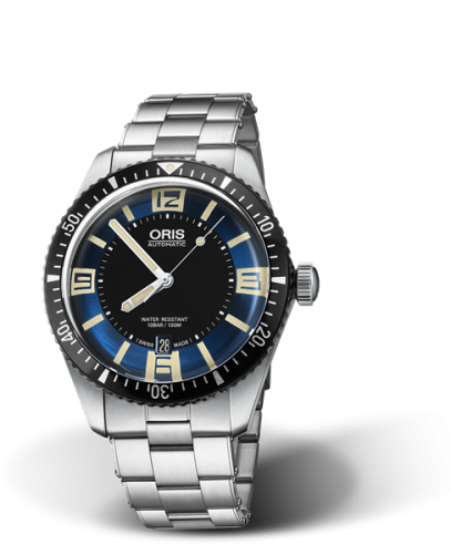 Oris 01 733 7707 4035-07 8 20 18 : Divers Sixty-Five 40 Stainless Steel / Blue / Bracelet