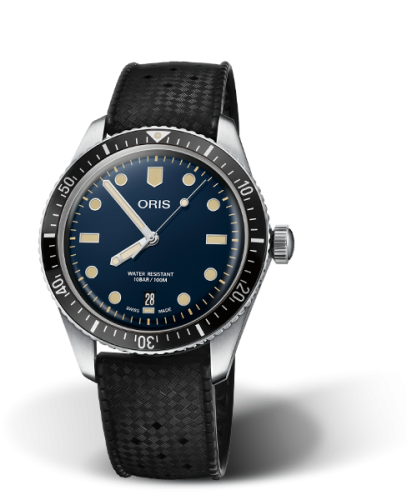 Oris 01 733 7707 4055-07 4 20 18 : Divers Sixty-Five 40 Stainless Steel / Blue / Rubber