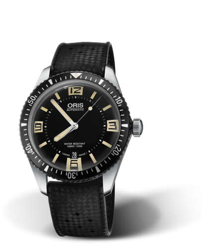 Oris 01 733 7707 4064-07 4 20 18 : Divers Sixty-Five 40 Stainless Steel / Black / Rubber