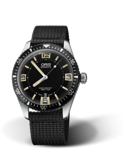 Oris 01 733 7707 4064-07 5 20 24 : Divers Sixty-Five 40 Stainless Steel / Black / Textile 