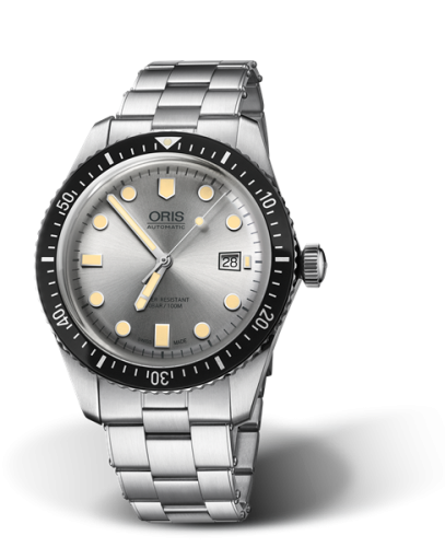 Oris 01 733 7720 4051-07 8 21 18 : Divers Sixty-Five 42 Stainless Steel / Silver / Bracelet