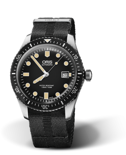 Oris 01 733 7720 4054-07 5 21 26FC : Divers Sixty-Five 42 Stainless Steel / Black / NATO