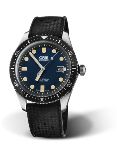 Oris 01 733 7720 4055-07 4 21 18 : Divers Sixty-Five 42 Stainless Steel / Blue / Rubber