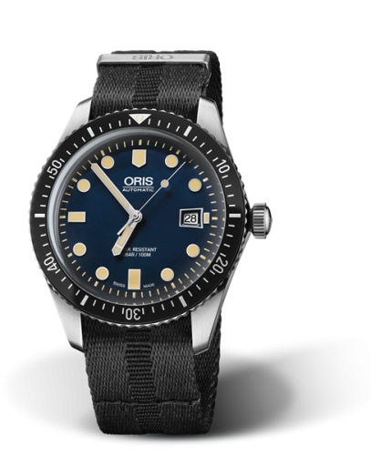 Oris 01 733 7720 4055-07 5 21 26FC : Divers Sixty-Five 42 Stainless Steel / Blue / NATO