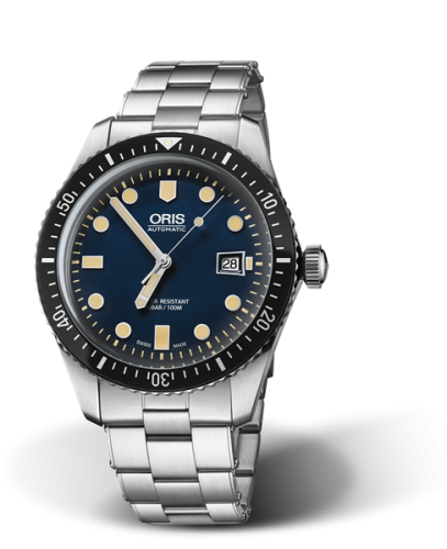 Oris 01 733 7720 4055-07 8 21 18 : Divers Sixty-Five 42 Stainless Steel / Blue / Bracelet