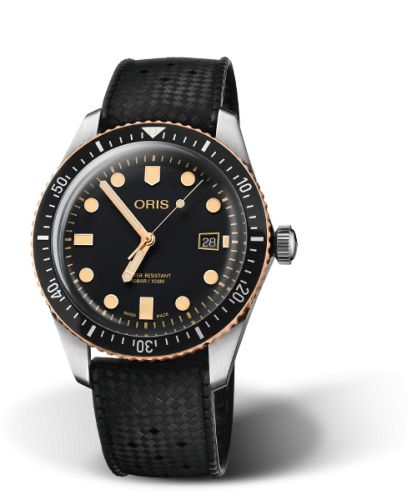 Oris 01 733 7720 4354-07 4 21 18 : Divers Sixty-Five 42 Stainless Steel / Bronze / Black / Rubber