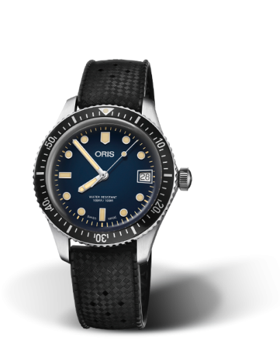 Oris 01 733 7747 4055-07 4 17 18 : Divers Sixty-Five 36 Stainless Steel / Blue / Rubber