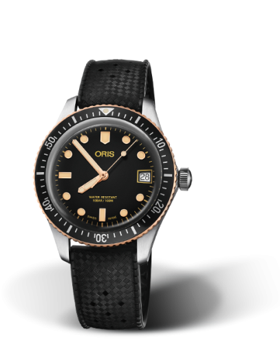 Oris 01 733 7747 4354-07 4 17 18 : Divers Sixty-Five 36 Stainless Steel / Bronze / Black / Rubber