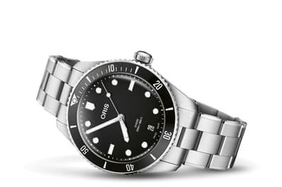 Oris 01 733 7795 4054-Set : Divers Sixty-Five 39 Stainless Steel / Black / Bracelet