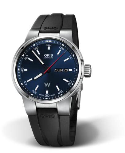 Oris 01 735 7740 4155-07 4 24 54FC : Williams Day Date 42 Stainless Steel / Blue / Rubber