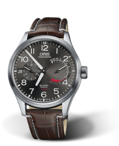 Oris 01 111 7711 4163-Set 1 22 72FC : Big Crown ProPilot Calibre 111 Stainless Steel / Grey / Alligator