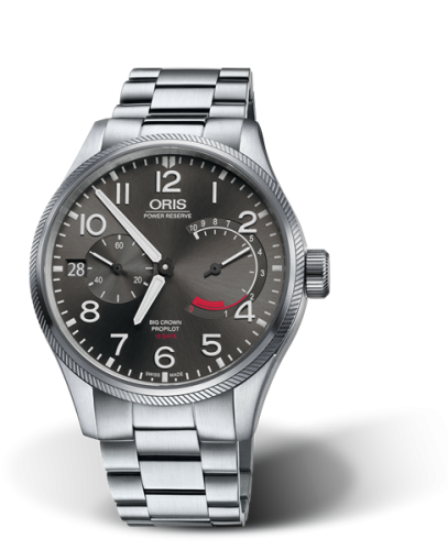 Oris 01 111 7711 4163-Set 8 22 19 : Big Crown ProPilot Calibre 111 Stainless Steel / Grey / Bracelet