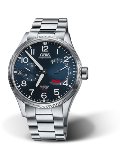 Oris 01 111 7711 4165-Set 8 22 19 : Big Crown ProPilot Calibre 111 Stainless Steel / Blue / Bracelet