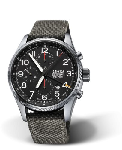 Oris 01 677 7699 4164-07 5 22 17FC : Big Crown ProPilot Chronograph GMT Stainless Steel / Black