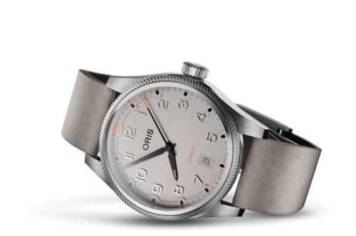 Oris 01 733 7805 4163-07 6 20 15LC : Big Crown ProPilot Date Stainless Steel / Chalk / Strap