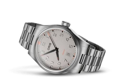 Oris 01 733 7805 4163-07 8 20 04LC : Big Crown ProPilot Date Stainless Steel / Chalk / Bracelet