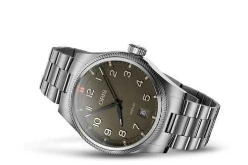 Oris 01 733 7805 4167-07 8 20 04LC : Big Crown ProPilot Date Stainless Steel / Moss / Bracelet