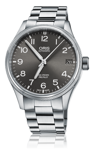 Oris 01 751 7697 4063-07 8 20 19 : Big Crown ProPilot Big Date Stainless Steel / Grey / Bracelet