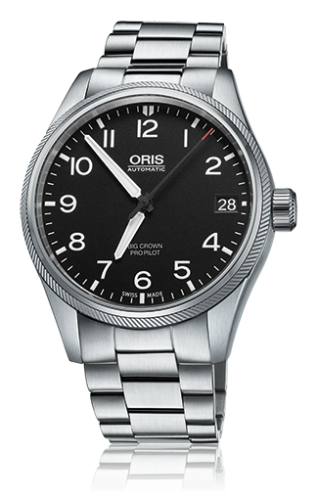 Oris 01 751 7697 4164-07 8 20 19 : Big Crown ProPilot Date Black / Stainless Steel