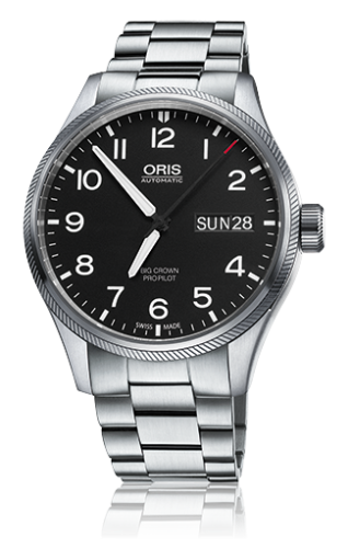 Oris 01 752 7698 4164-07 8 22 19 : Big Crown ProPilot Day Date Black / Stainless Steel
