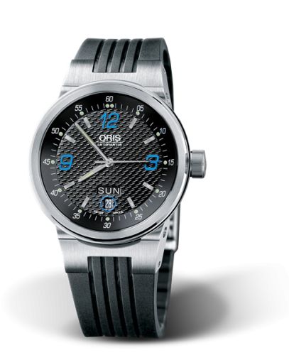 Oris 01 635 7560 4145-07 4 25 01 : WilliamsF1 Team Day Date 40.5 Stainless Steel / Black - Blue / Rubber
