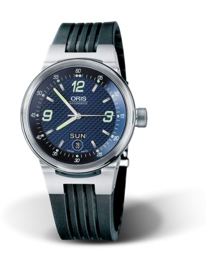 Oris 01 635 7560 4165-07 4 25 01 : WilliamsF1 Team Day Date 40.5 Stainless Steel / Blue / Rubber