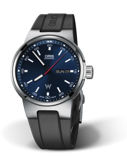 Oris 01 735 7716 4155-07 4 24 50FC : Williams Day Date 42 Stainless Steel / Blue / Rubber