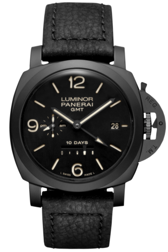 Panerai PAM00335 : Luminor 1950 44 10 Days GMT Ceramic / Black