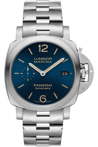Panerai PAM01028 : Luminor 1950  Marina 42 3 Days Automatic Stainless Steel / Blue / Bracelet