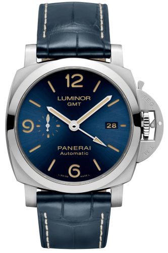 Panerai PAM01033 : Luminor 1950 44 3 Days GMT Automatic Stainless Steel / Blue